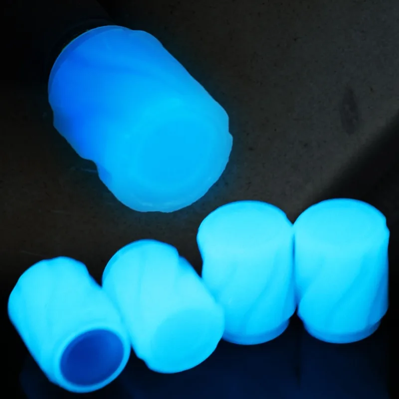 New Luminous Tire Valve Cap Universal Auto Motorcycle Bike Wheel Nozzle Dustproof Tyre Valve Stem Fluorescent Car Accessories