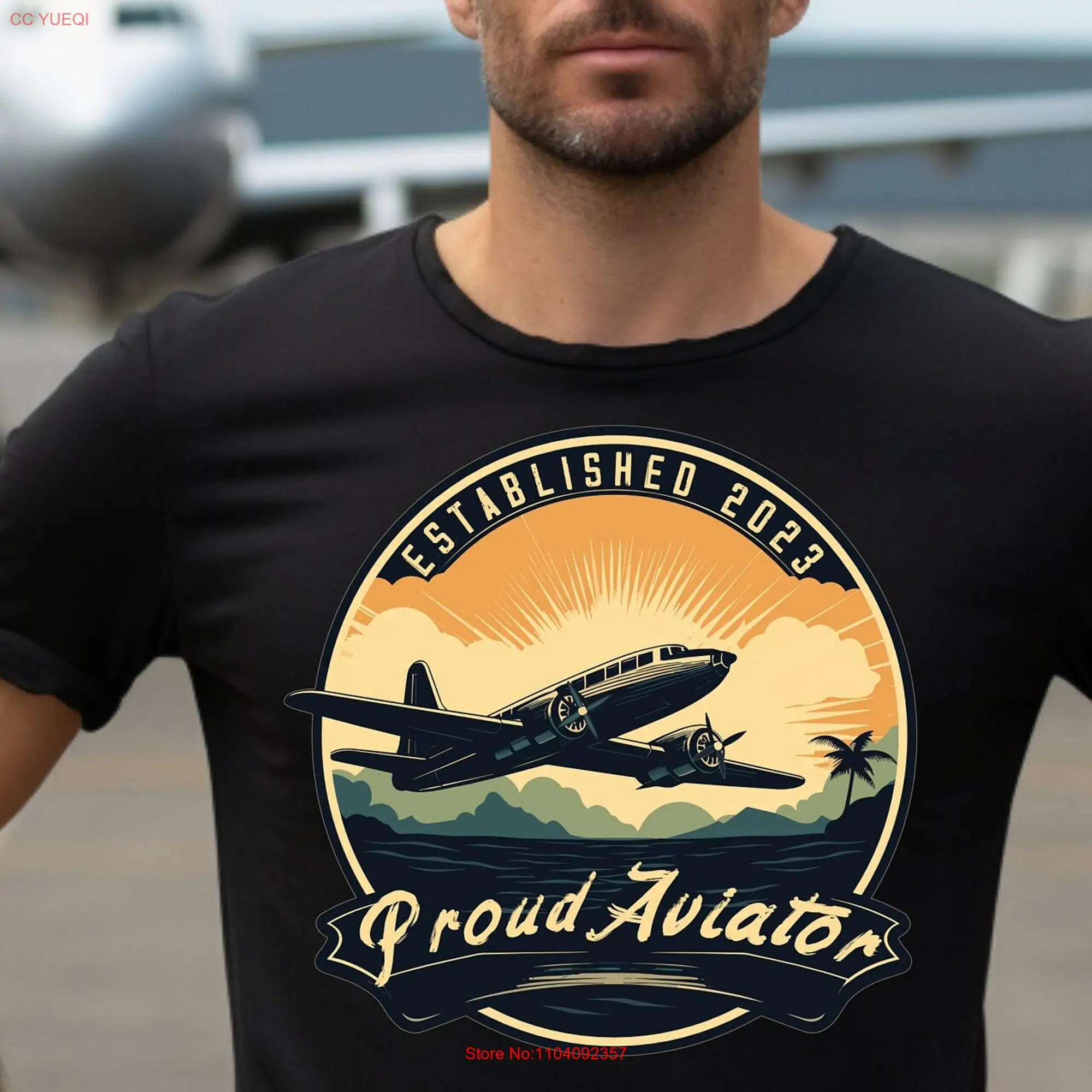 2023 New Pilot Graduation T Shirt High Quality Aviator  long or short sleeves