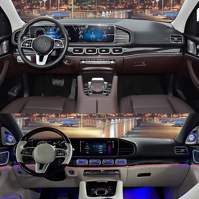 メルセデスベンツの車のアンビエントライト,scan gle gls w167 2020