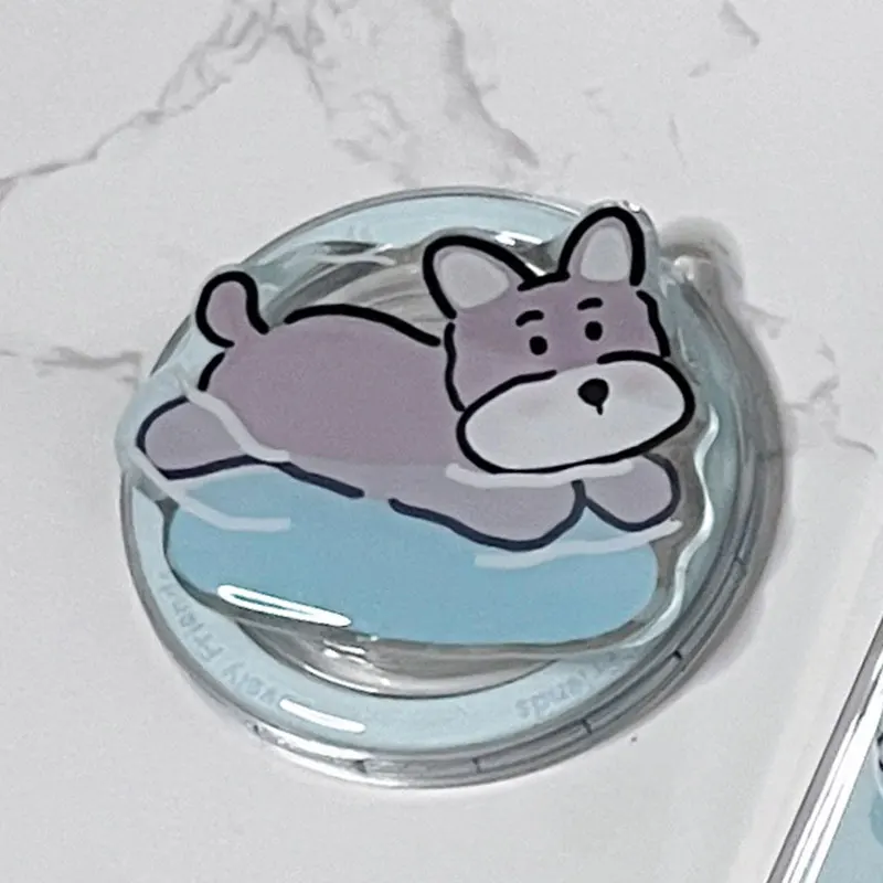 

Милый мультяшный плавательный щенок Apple West Highland для Magsafe, магнитный Griptok, аксессуары для телефонов, держатель для Tok, подставка, поддержка