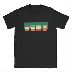 Souths Parks Stan Kyle Cartman Kenny Men T Shirt Cartoon Funny Vintage Tee Short Sleeve O Neck T-Shirts Pure Cotton Gift merch
