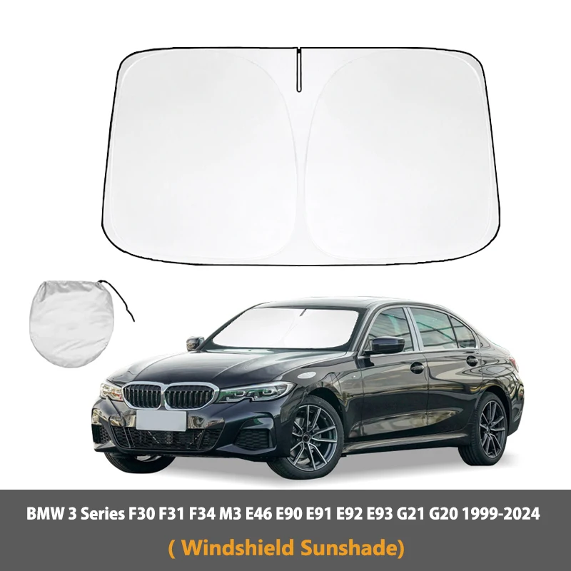 

Car Windshield Sunshade Sun shade Anti UV Cars Accessories For BMW 3 Series F30 F31 F34 M3 E46 E90 E91 E92 E93 G21 G20 1999-2024