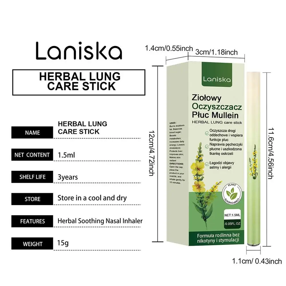 1/3/5/10 قطعة 1.5 مللي عصا استنشاق مهدئة عشبية الناشر القلم تنقية العناية التنفسي وكيل المطهر العشبية الرئة الرعاية عصا #6