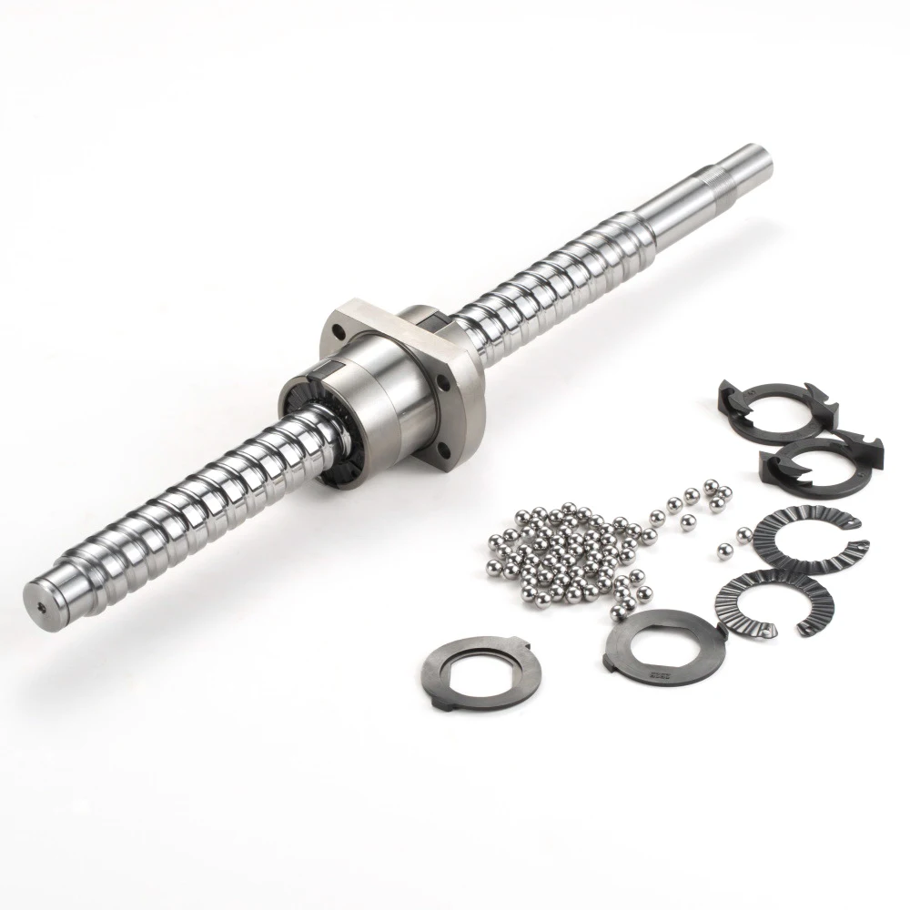 Custom Low-Noise Precision Ball Screw Nuts Cyclone Milling Thread Milling Lead Screw Components S55C 31mm Screw Nut Lead Screw