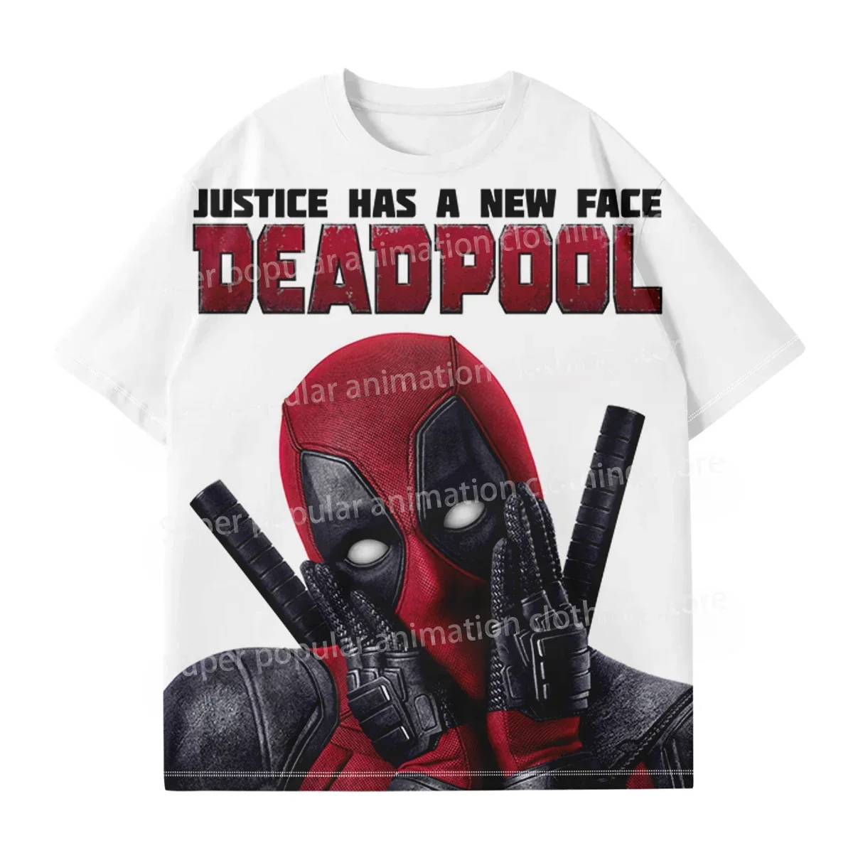 مينيسو مارفل ديدبول مقابل ولفيرين تي شيرت موضة ثلاثية الأبعاد مطبوعة تي شيرت رجالي الشارع عادية المتضخم تيز الرياضة الاطفال/الكبار بلايز #4