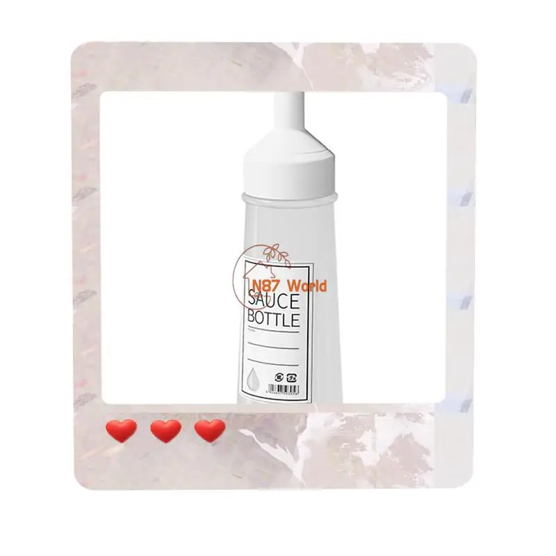 Garrafa de molho de apertar Garrafa dispensadora multiuso, garrafa de molho de ketchup de salada L