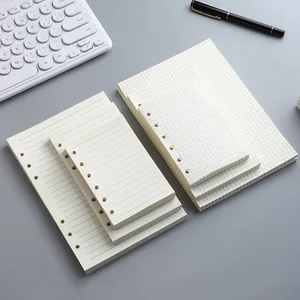 45 feuilles A5 A6 A7 Cahier à feuilles volantes Recharge Carter spirale Ligne intérieure de page Grille d’artisanat à l’intérieur Papeterie 10 meilleurs papiers de recharge A6 en vente - No 2