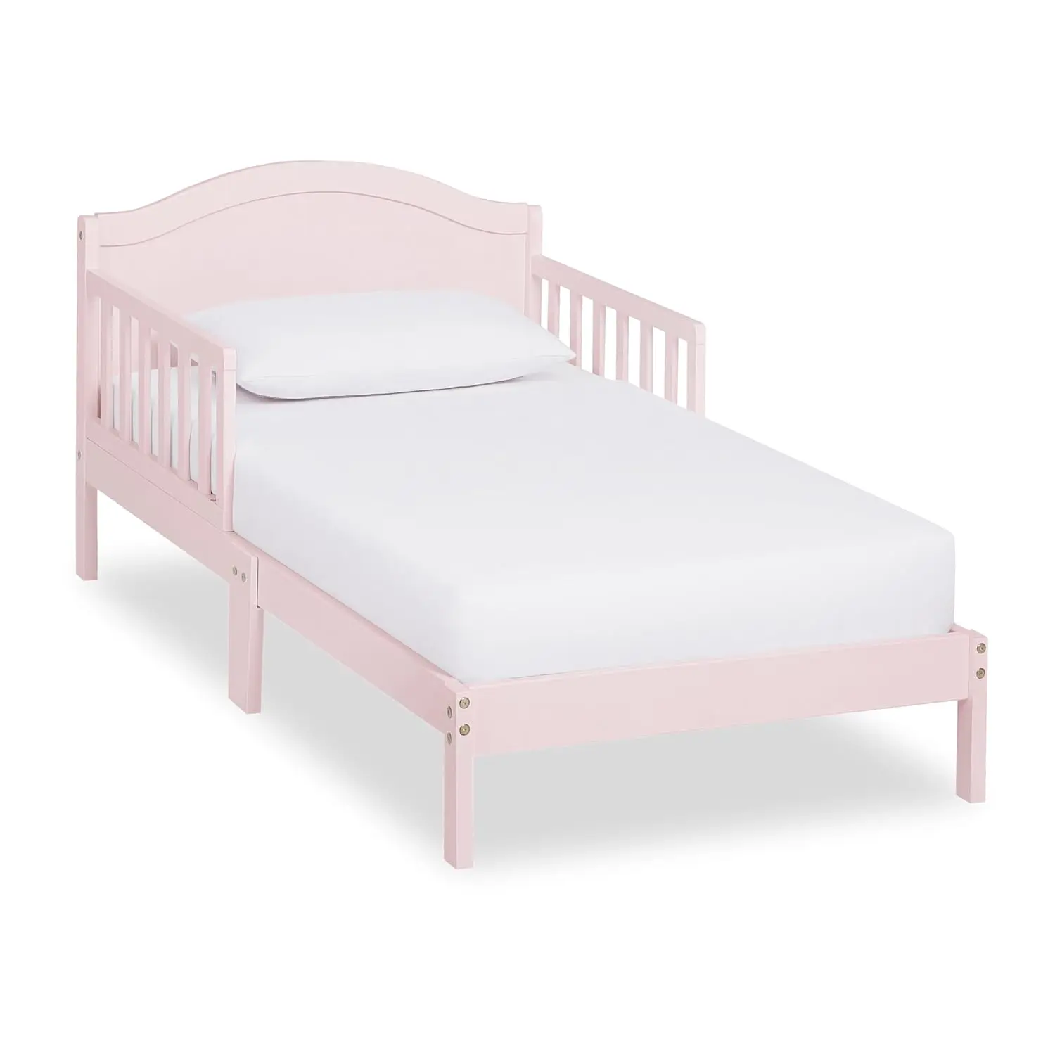 

Sydney Toddler Bed in Blush Pink, Greenguard Gold Certified 53x29x28 Inch (Pack of 1)