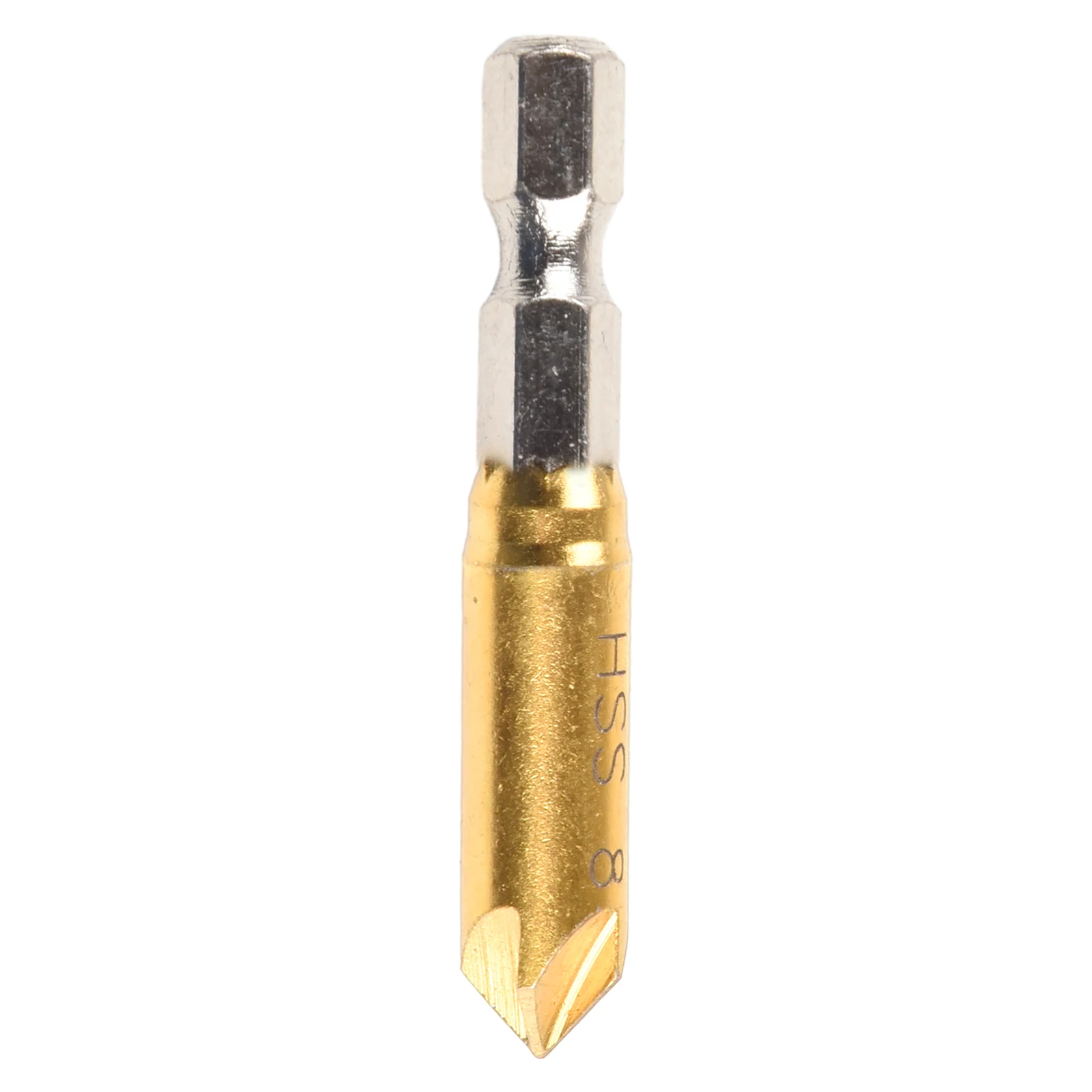 Hex Shank Ferramenta Broca para Naufrágio de Madeira, Aplicação 90 Graus, Chanfro Debur, Novo e Não Utilizado, Facilmente em 1, 4"