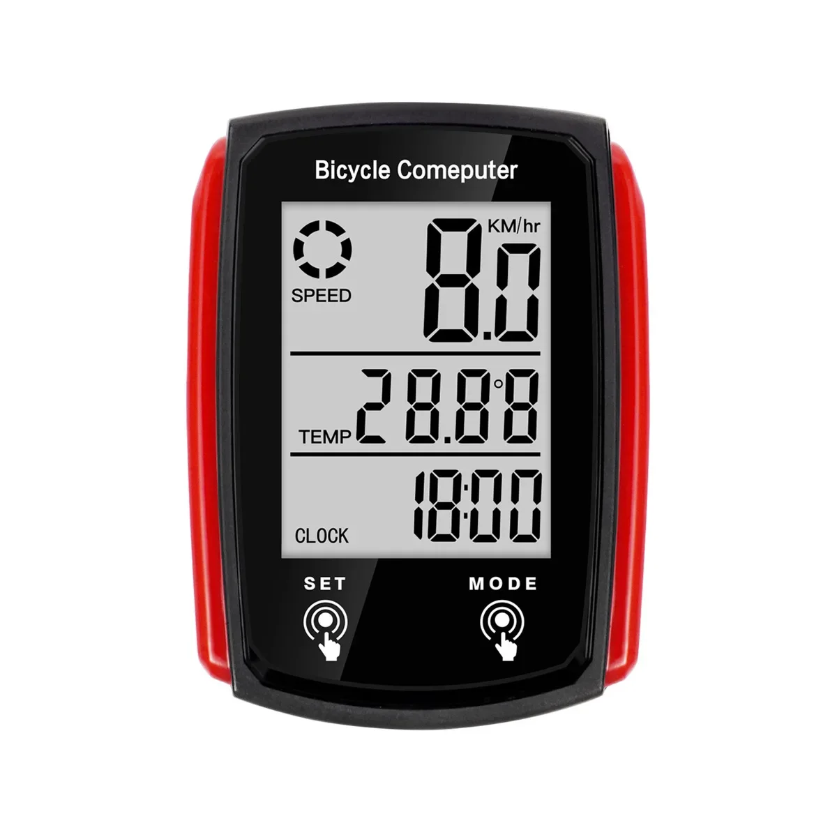 Highway Mountain Bike Luminous Code Meter Wired Backlight Touch Screen Tachometer