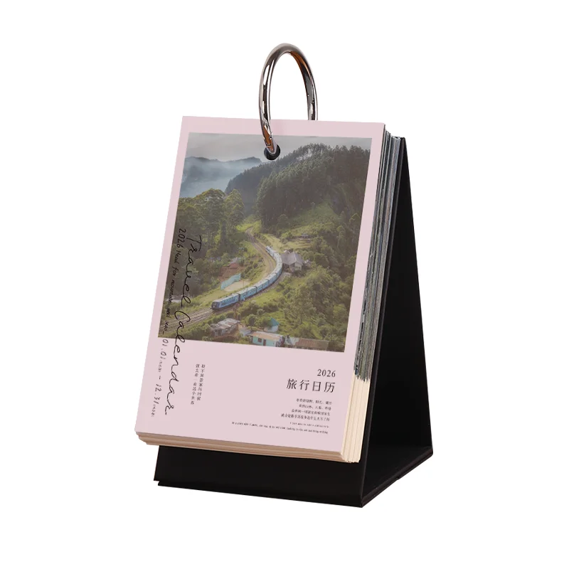 Calendario da viaggio 2026 Una pagina al giorno Confezione regalo strappabile a mano con punzonatura Finalmente abbiamo camminare nella natura selvaggia
