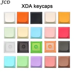 JCD 2pcs PBT Blank DIY Keycap Mechanical Keyboard Installation 1U 1X XDA Profile No Print Keycap Set for MX Switches