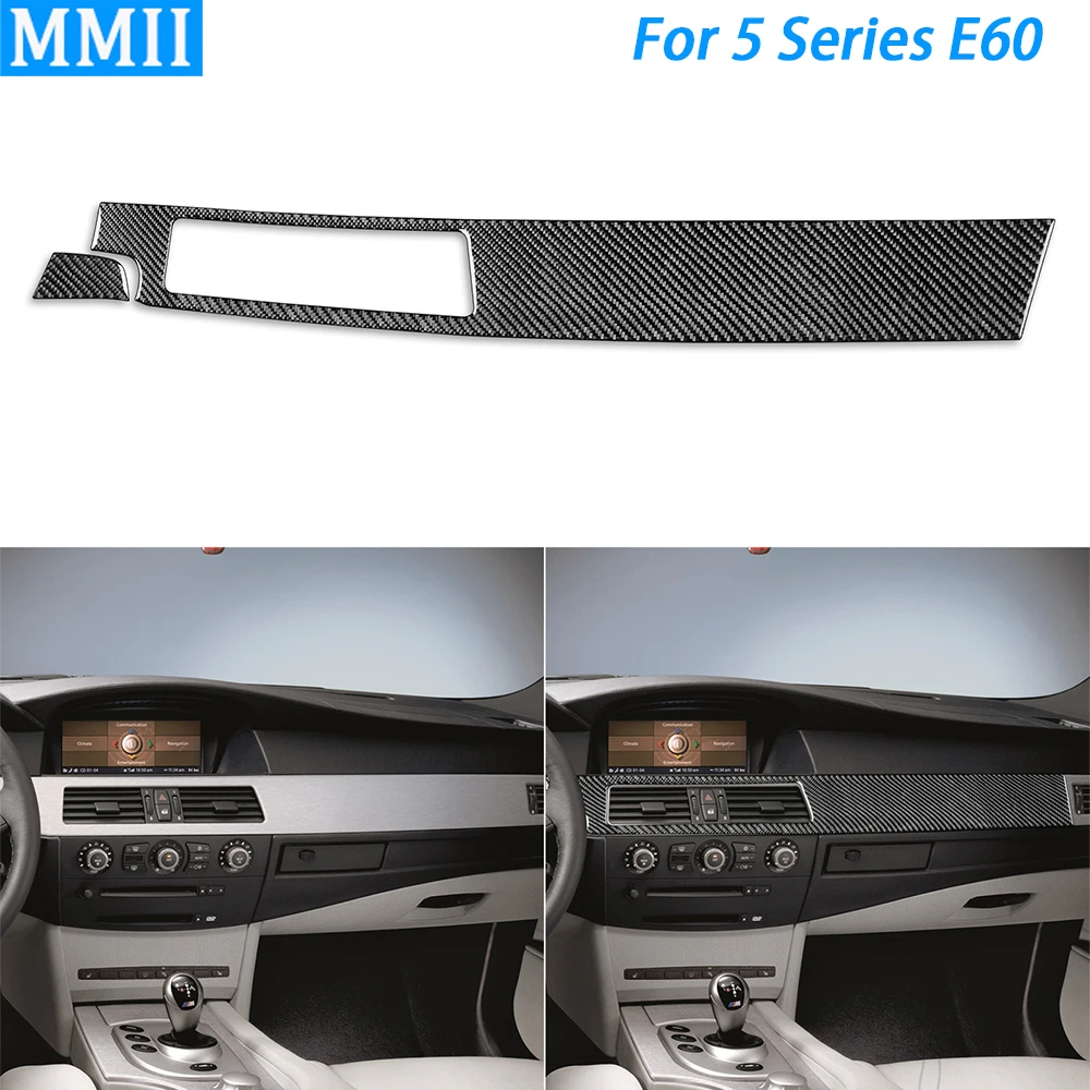 

For BMW5 Series E60 2004-2007 Carbon Fiber Air Outlet Instrument Right Side Panel Cover Trim Car Interior Decoration Sticker