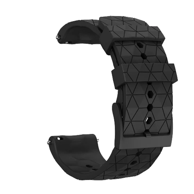 Football Pattern Rubber Watch Strap Fashion Replaceable Silicone Bracelet For SUUNTO7/9/9 Baro/9 Baro Copper/Spartan Band