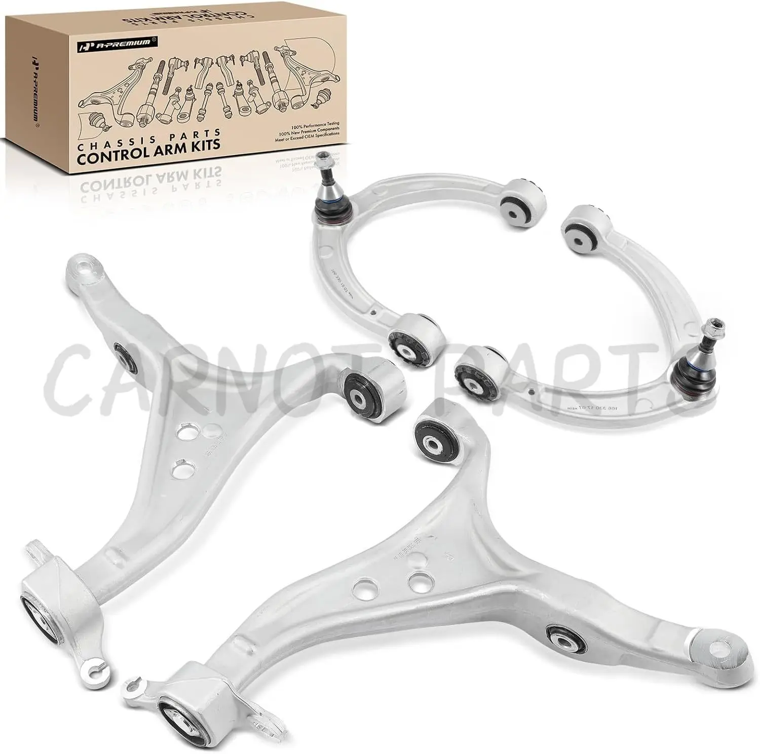 4x Front Lower & Upper Control Arm for Mercedes-Benz X166 GL350 GL450 W166 ML250