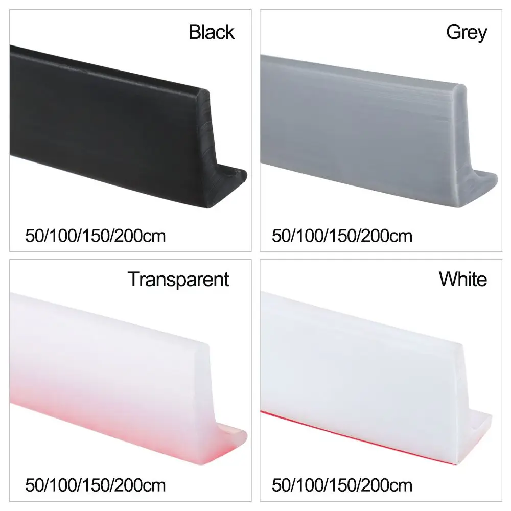 Flood Barrier Shower Dam แห้งและเปียกแถบยึดน้ําประตูด้านล่างแถบปิดผนึก Self-Adhesive Water Stopper