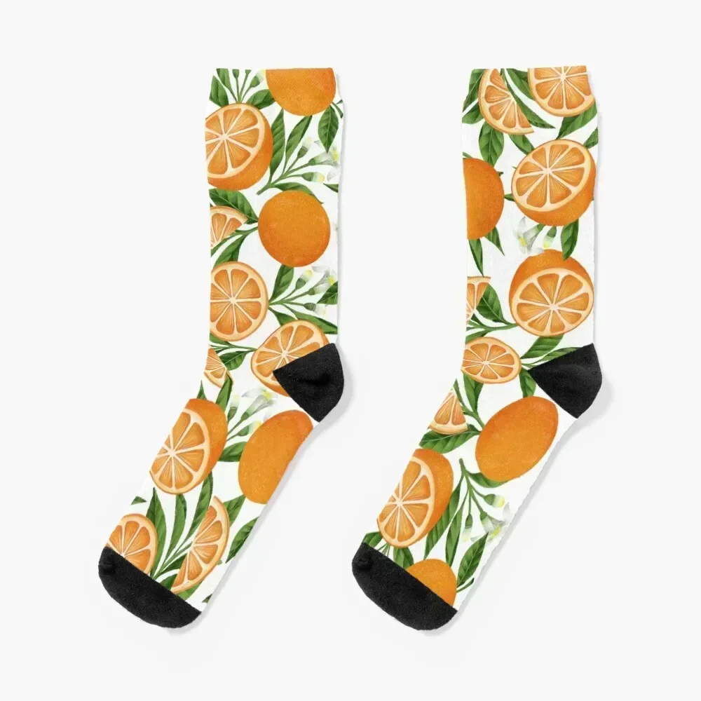

Orange Fruit Pattern Socks set gifts Heating sock christmass gift Socks Men's Women's