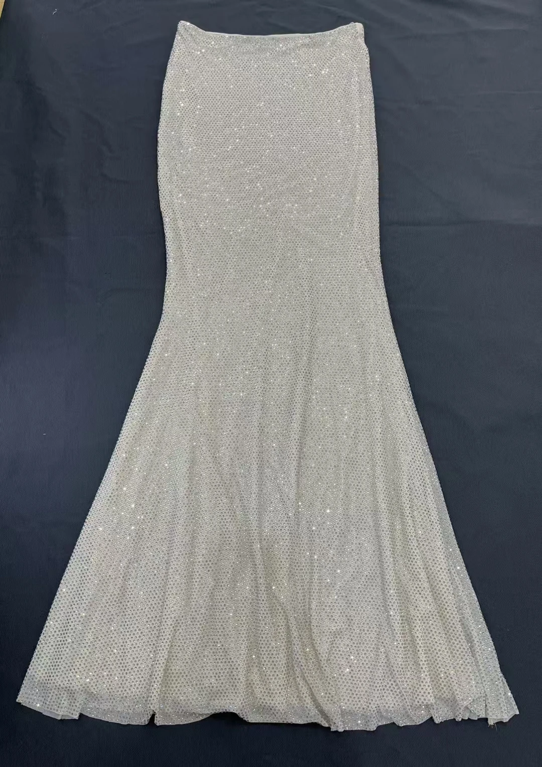 

Женская горячая юбка макси со стразами и высокой талией, тонкая сексуальная модная длинная юбка