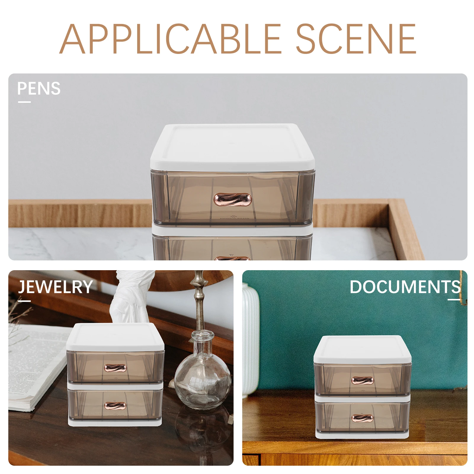

Drawers Storage Box Rack Tabletop Organizer Desk Organization Stationery Desktop Organizing White Office Organiser Small