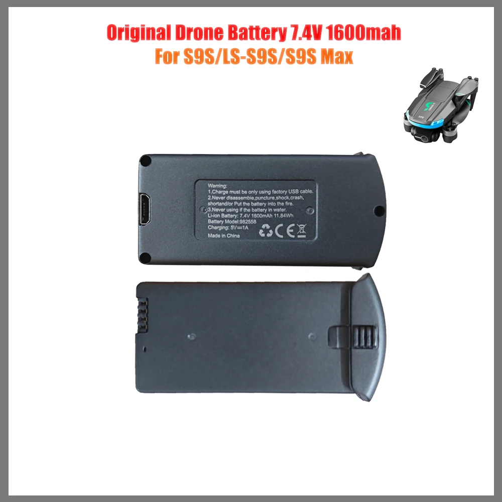 S9S GPS Drone Battery 7.4V 1600MAh S9S Max Mini Rechargeable Battery For S9S Li-po Battery Packs Quadcopter Accessoires