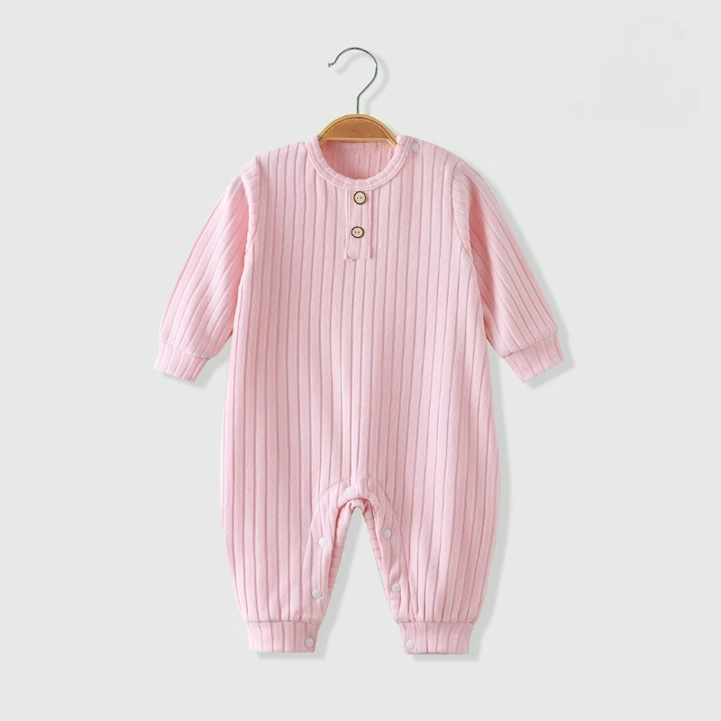 Onesies Autumn and Winter Newborn Clothes Men's and Women's Baby Pajamas Children's Long-sleeved Romper Climbing Clothes