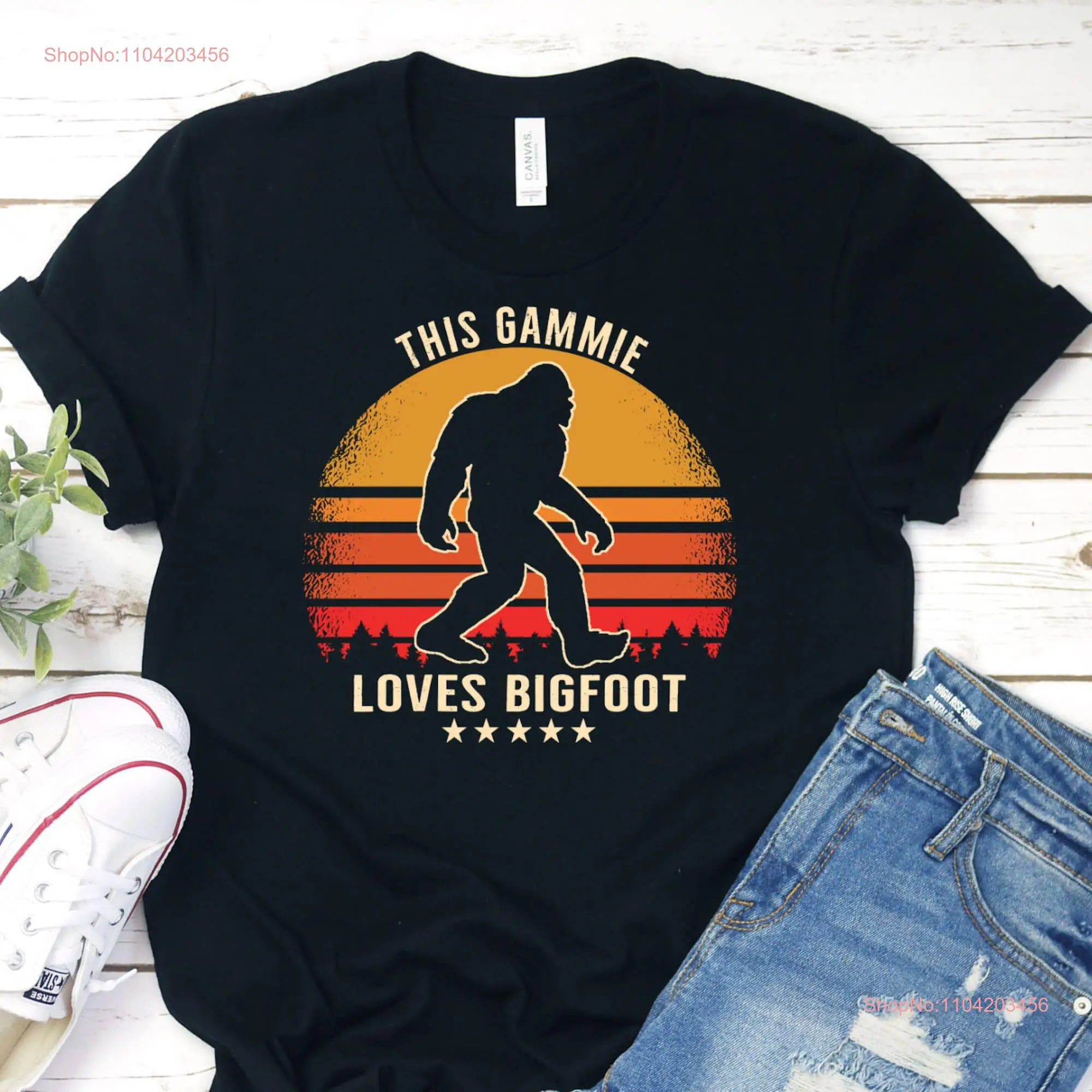 BigfooT T Shirt for Gammie Family Loves long or short sleeves