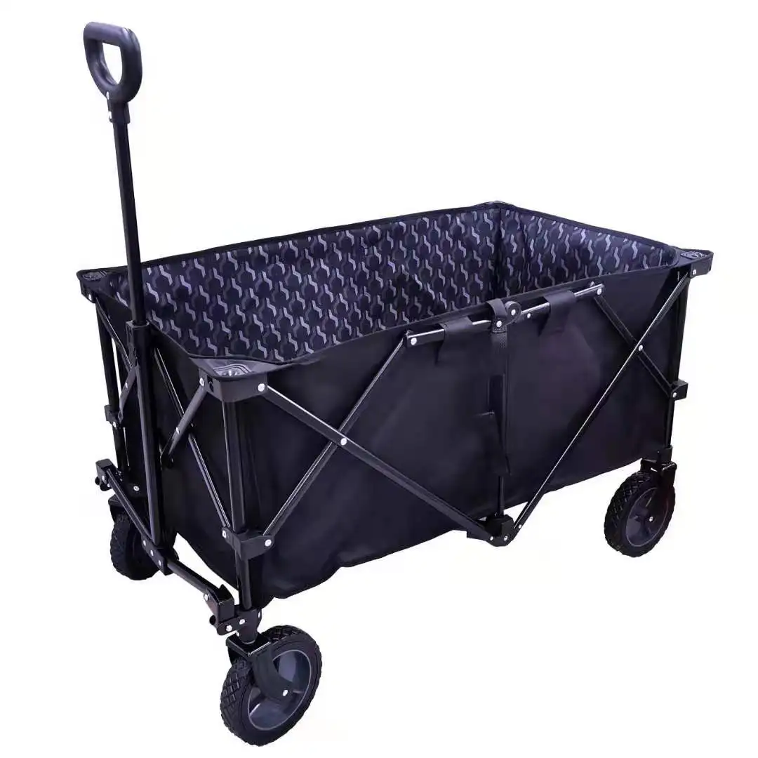 

Outdoor Garden Multifunctional Folding Camping Cart Portable Beach Trolley Cart Camping Folding Wagon