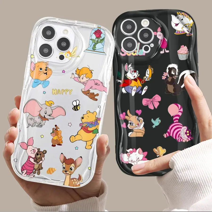 Winnie The Pooh And Friends Funda de teléfono suave para iPhone 7 8 15 Plus X 16e 12 Mini 13 11 14 16 Pro Max XS