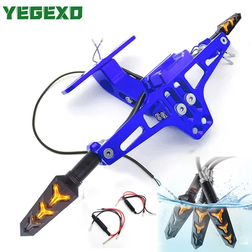 혼다 XADV VTX 1800 CBR F4 섀도우 VT750 XR250 BIZ 125 오토바이 번호판 거치대 오토바이 액세서리 