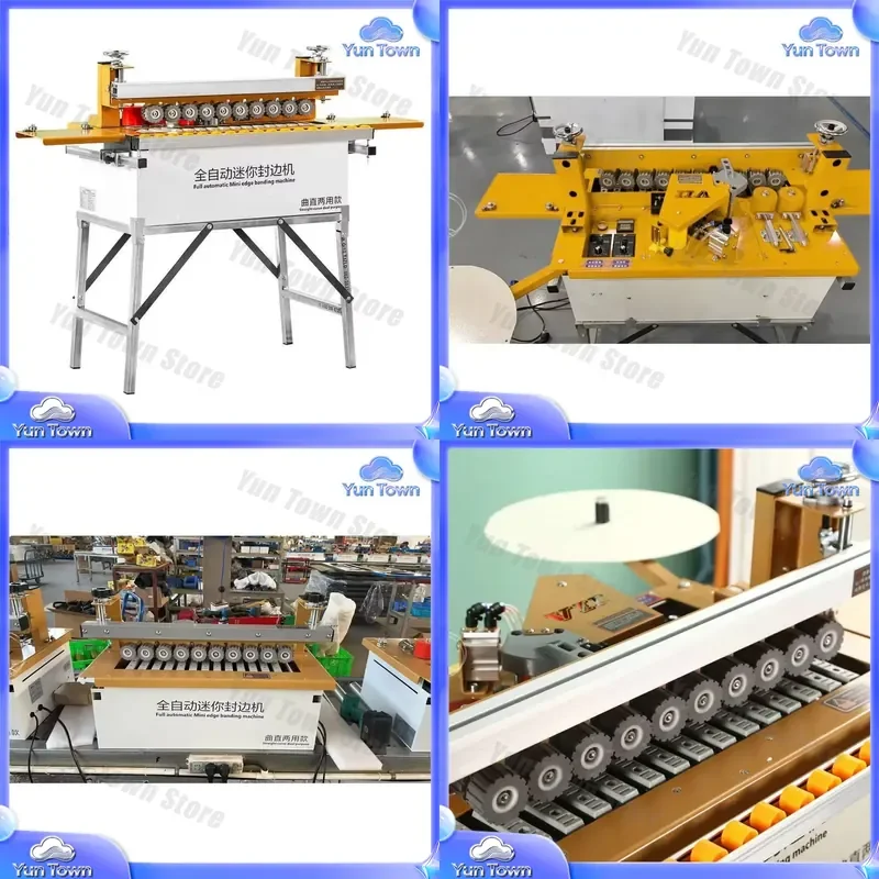 Automatic Mini Edge Banding Machine for Wood-Based Panels Decoration for DIY Furniture Making and Cabinet Assembly