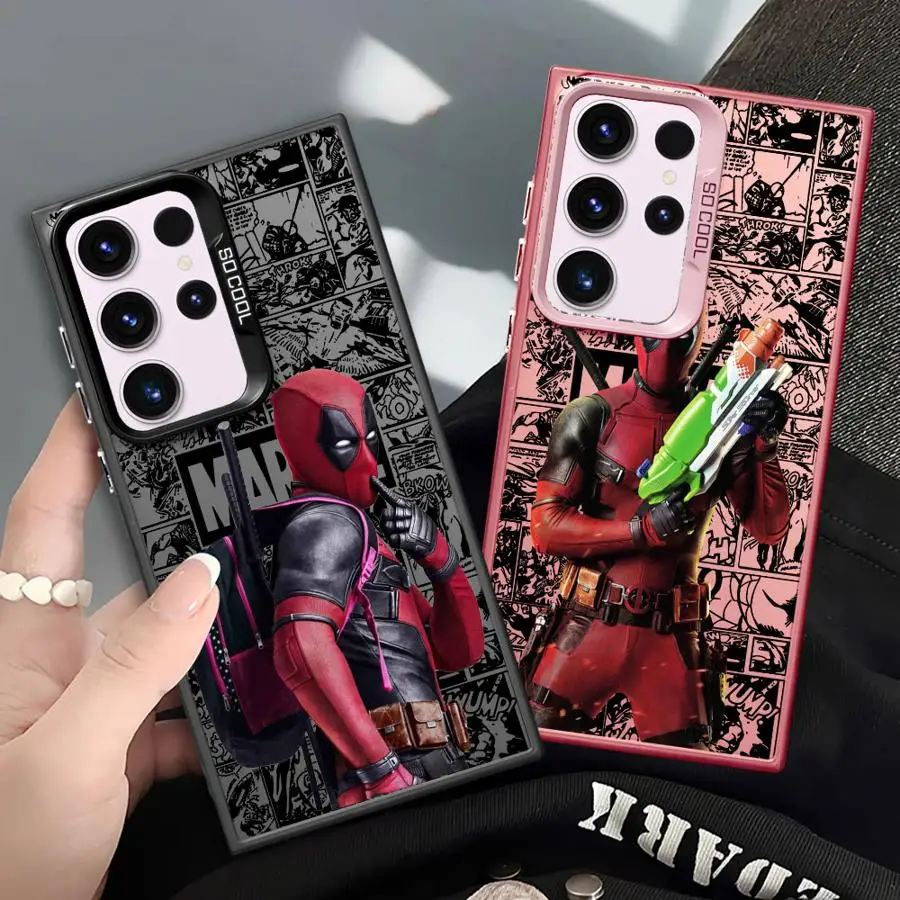 Marvel Deadpool Cool Phone Case for GalaxyNote20 20Ultra S21 S23 S22 S20 S24 Plus S20 S23 S22 S21 S24 S23 Ultra S20 S23 S21 FE