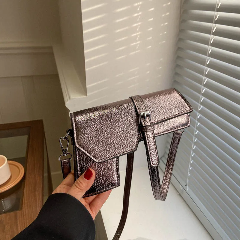 Niche New 3d Gun Shaped Women Shoulder Bags Unique Leather Crossbody Bag Lady High Quality Small Purses Clutch For Girls 2024