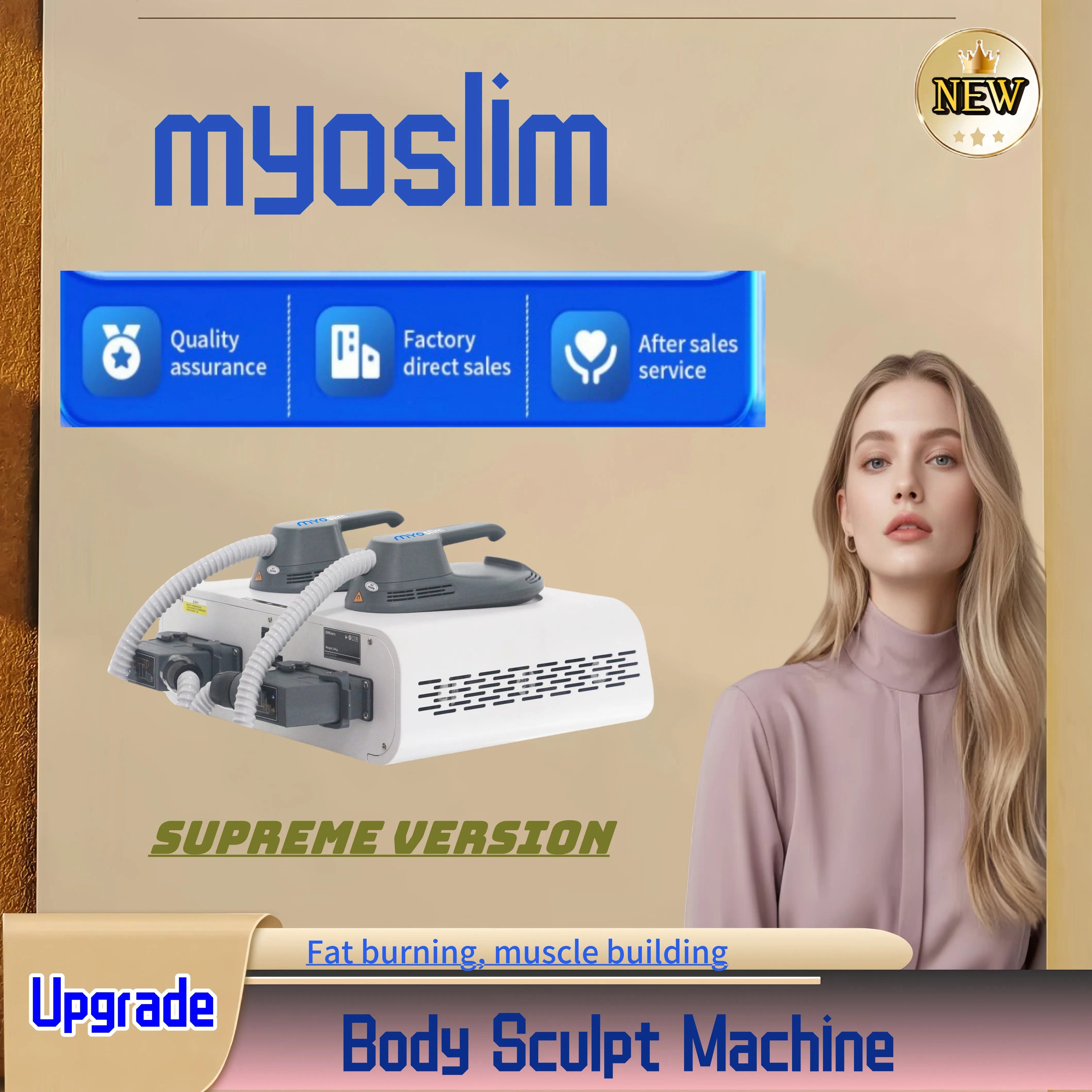 

Myosilm EM Body Slim Стимуляция мышц Профессиональная EMS Myosilm NEO RF Машина PRO Ультра Скульптурная терапия Hiemt Втрата веса