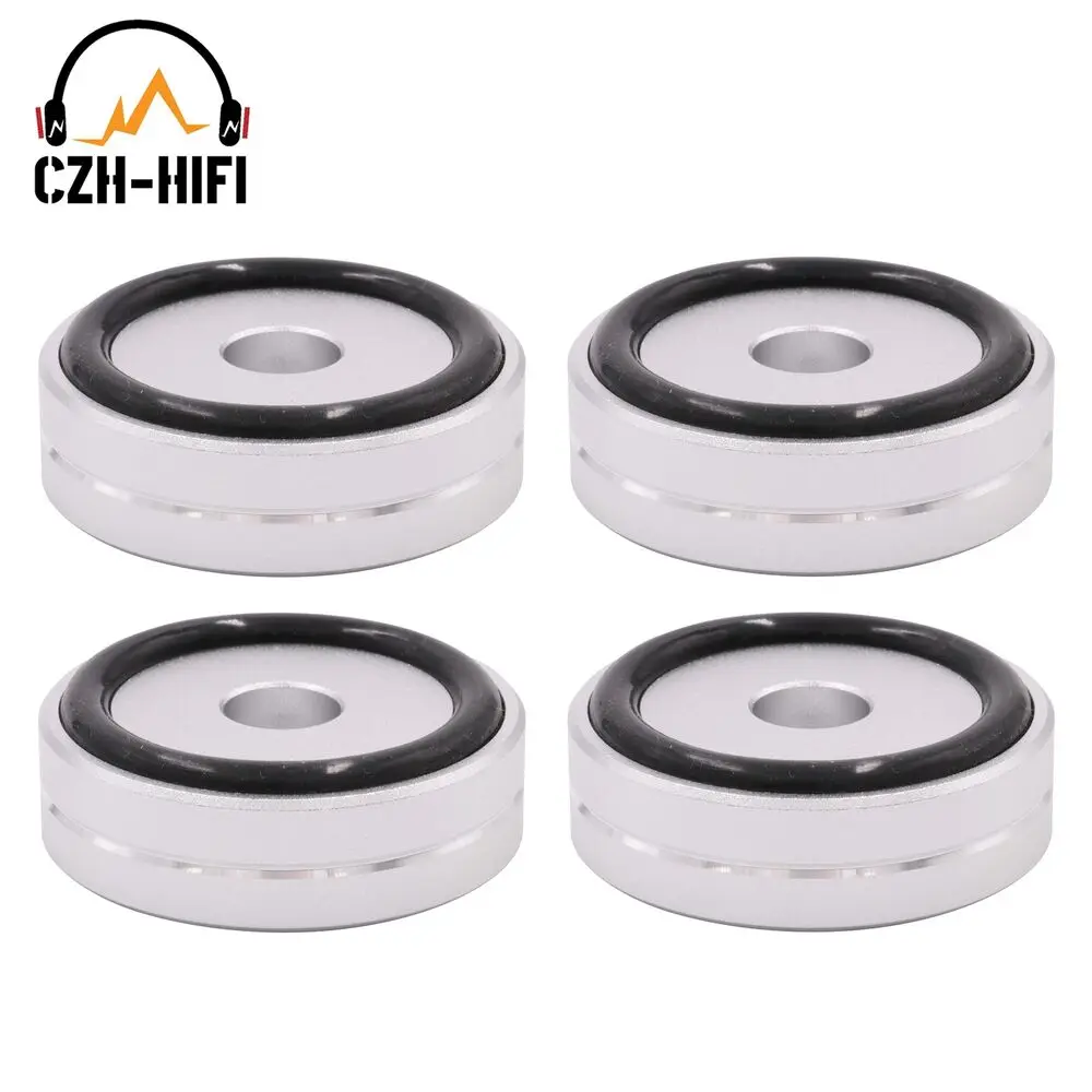 

4PCS AUDIO FEET 49x15mm Aluminum Isolation Speaker Amplifier Stand Base Pad DIY