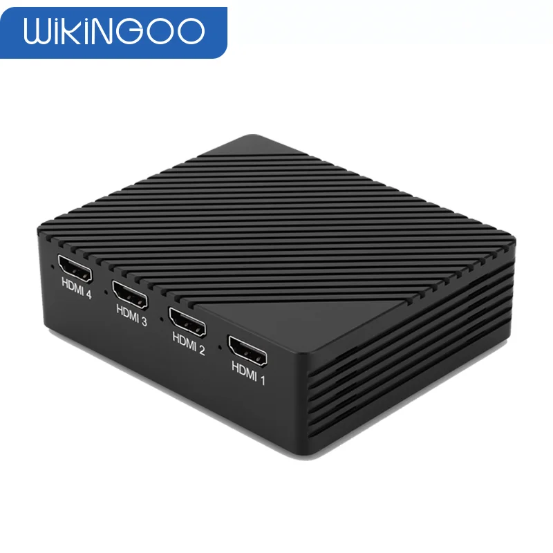 

4Channel HDMI-Compatible 1080P 60fps video capture card real-time streaming media game recording box live broadcast workstation