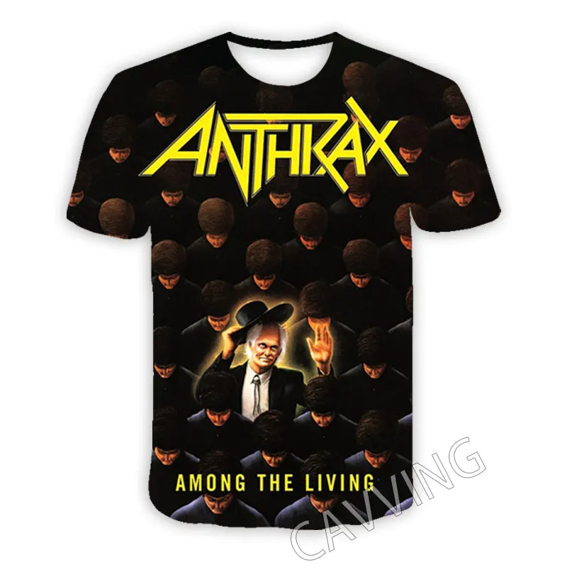 New Fashion Women/Men's 3D Print  Anthrax Rock   Casual T-shirts  Hip Hop Tshirts Harajuku Styles Tops Clothing    T01