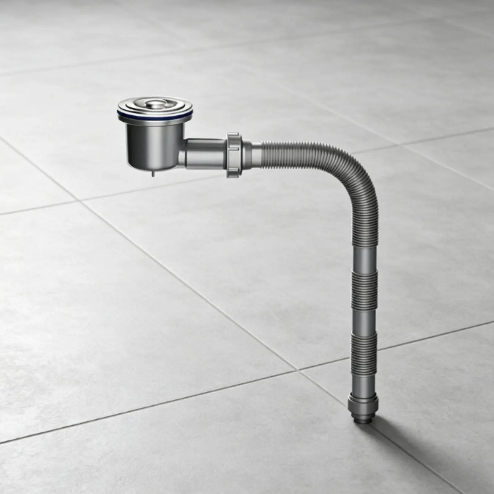 

Space Saving Sink Drain Kit Leak-Resistant Low Height Drain Assembly Plumbing Supplies Long-Lasting Construction for Balcony