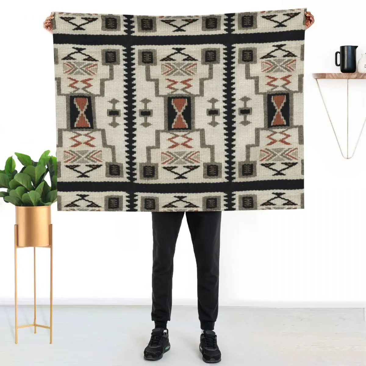 

Storm Pattern Throw Blanket Soft Plush Blanket as Housewarming Gift