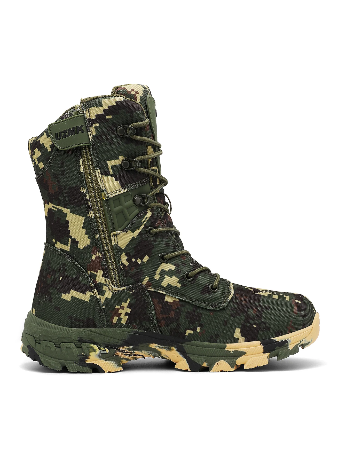 Herren-Tarnstiefel für das Training, Ganzjahres-Antirutsch-Atmungsaktive Outdoor-Feld-Wanderstiefel, Professionelle Taktische Kampfstiefel – Detail 4