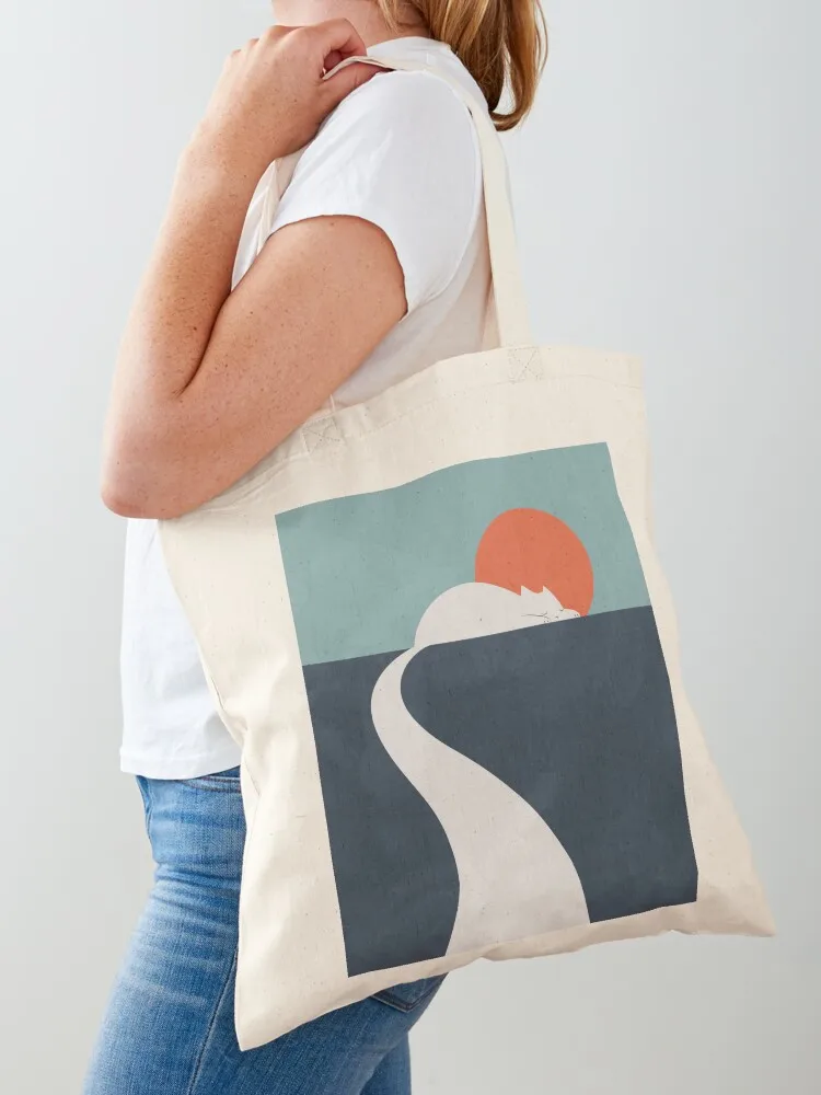 

Cat Landscape 3 Tote Bag shopper bags for women cute pouch bag free delivery bags Handbags women