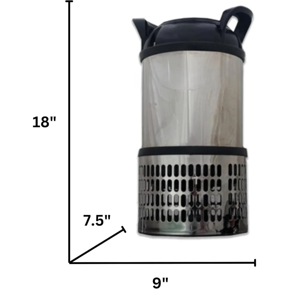 مضخة شلال غاطسة عالية الأداء 15000 GPH محرك هجين مضخة بركة موفرة للطاقة لميزات المياه الكبيرة