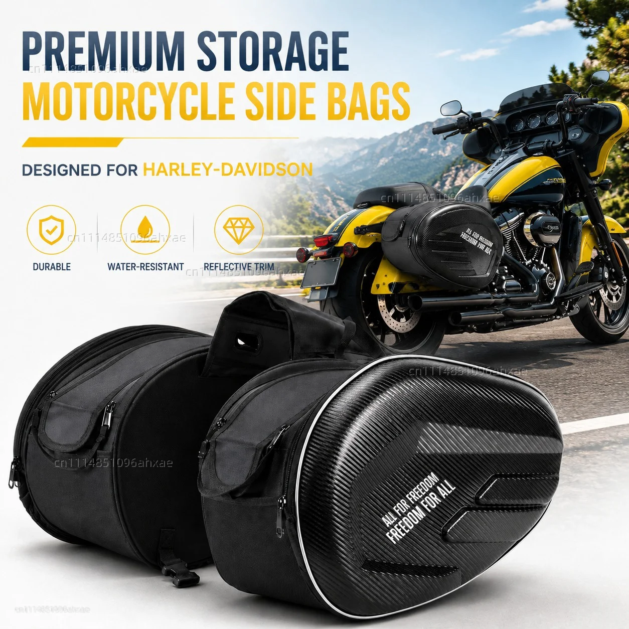 For Harley-Davidson PAN AMERICA 1250 S PA1250 Sportster S 1250 RH1250 S 2021 2022 2PCS Motorcycle Pannier Bags Luggage Saddle