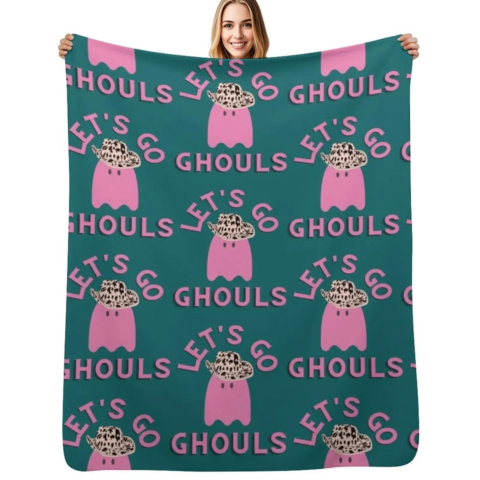 

Let_s Go Ghouls Throw Blanket Loose Weighted For Decorative Sofa Bed covers Blanket