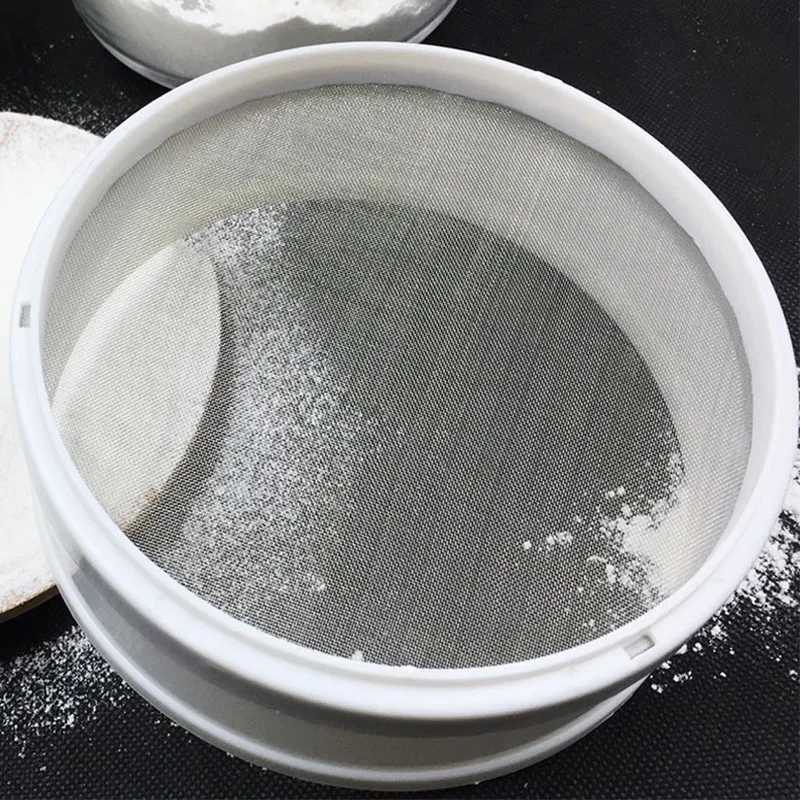 Round Flour Filter Sieve 40 Mesh Ultra-Fine Lab Powder Flour Tea Pasta Food Bean Strainer Sifter for Kitchen Baking Tools