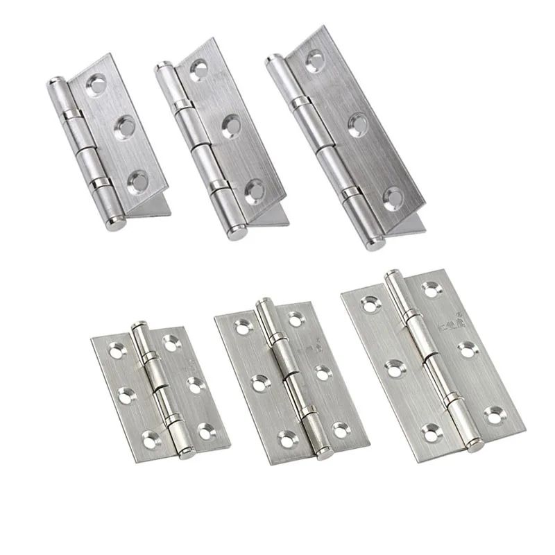 

2/10/20pcs Stainless Steel Mute Door Hinge with Screws 2inch/2.5inch/3inch Flat Hinge for Cabinet Door Window Wooden Box