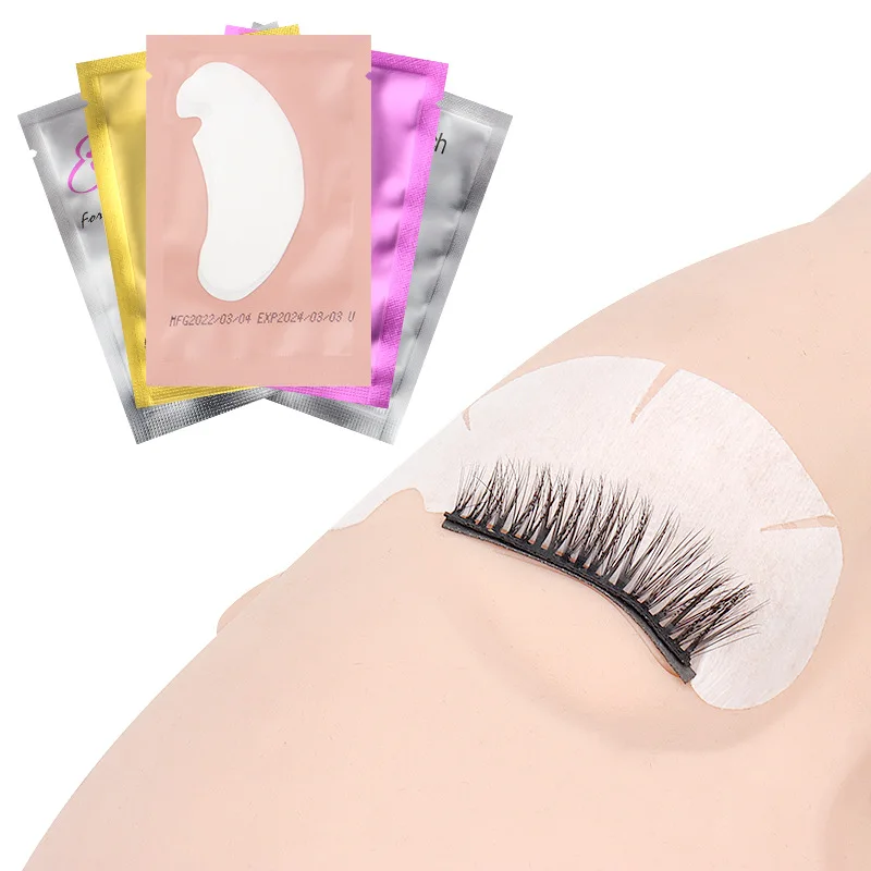 50 Pairs Eyelash Extension Hydrogel Patches For Grafting Eyelashes U Shaped Gel Eye Pads Lashes Extension Supplies Makeup Tools