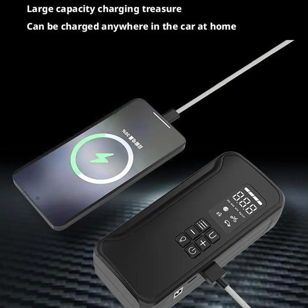 

Многоцелевой автомобильный насос для накачивания, портативный автоматический зарядный стоп, цифровой дисплей, интеллектуальный воздушный насос для шин мотоцикла для C V7P3