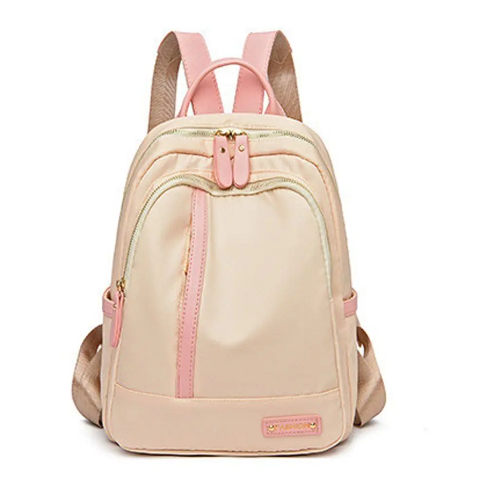 

Waterproof Girl School Bag Large Capacity Contrast Color Women Backpack Shoulder Bag Oxford Student Rucksack Female Children