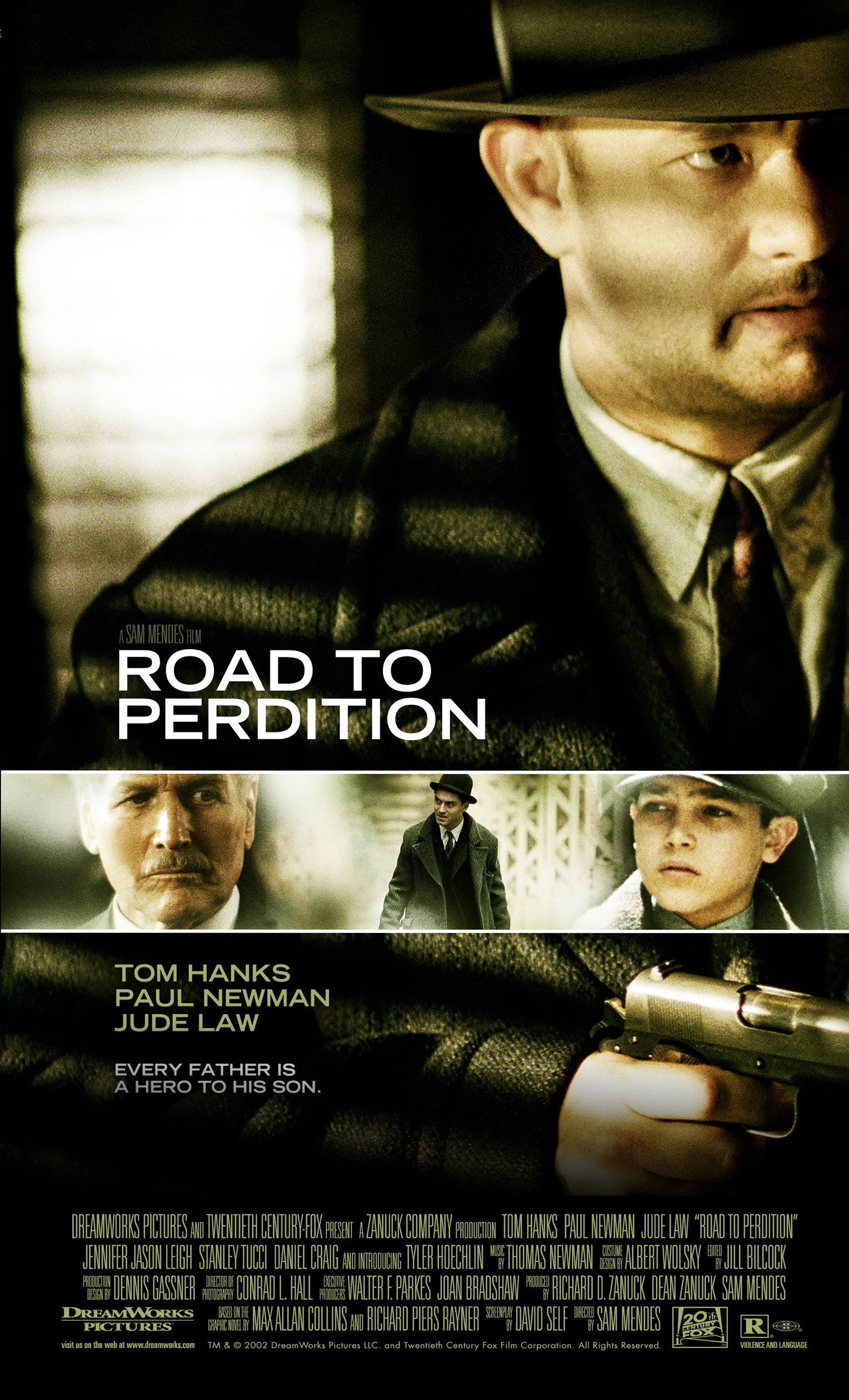 Tom Hanks Film Road to Perdition (2002) Poster Wall Art Rome Decoratie