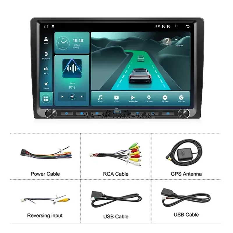 wmwmnu for Nunoo 10 Inch Universal Double Knob Carplay Android Auto Multimedia DVD Player 2Din Headunit DSP MirrorLink